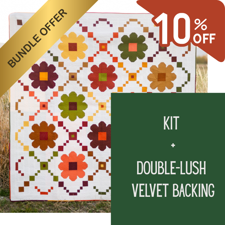 Fall Sew Along - Daisy Chain - KIT + DOUBLE LUSH VELVET BACKING