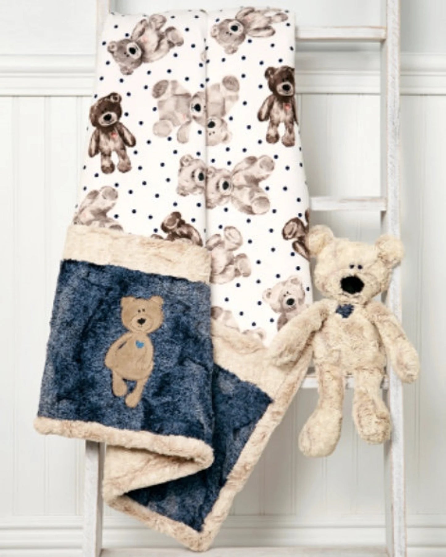 Shannon Fabrics Cuddle® Buddies Kit Kimberbear- Blue or Pink - Shannon Fabrics- Minky Cuddle Blanket Kit